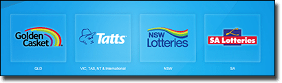 Tattslotto Australia state lotteries